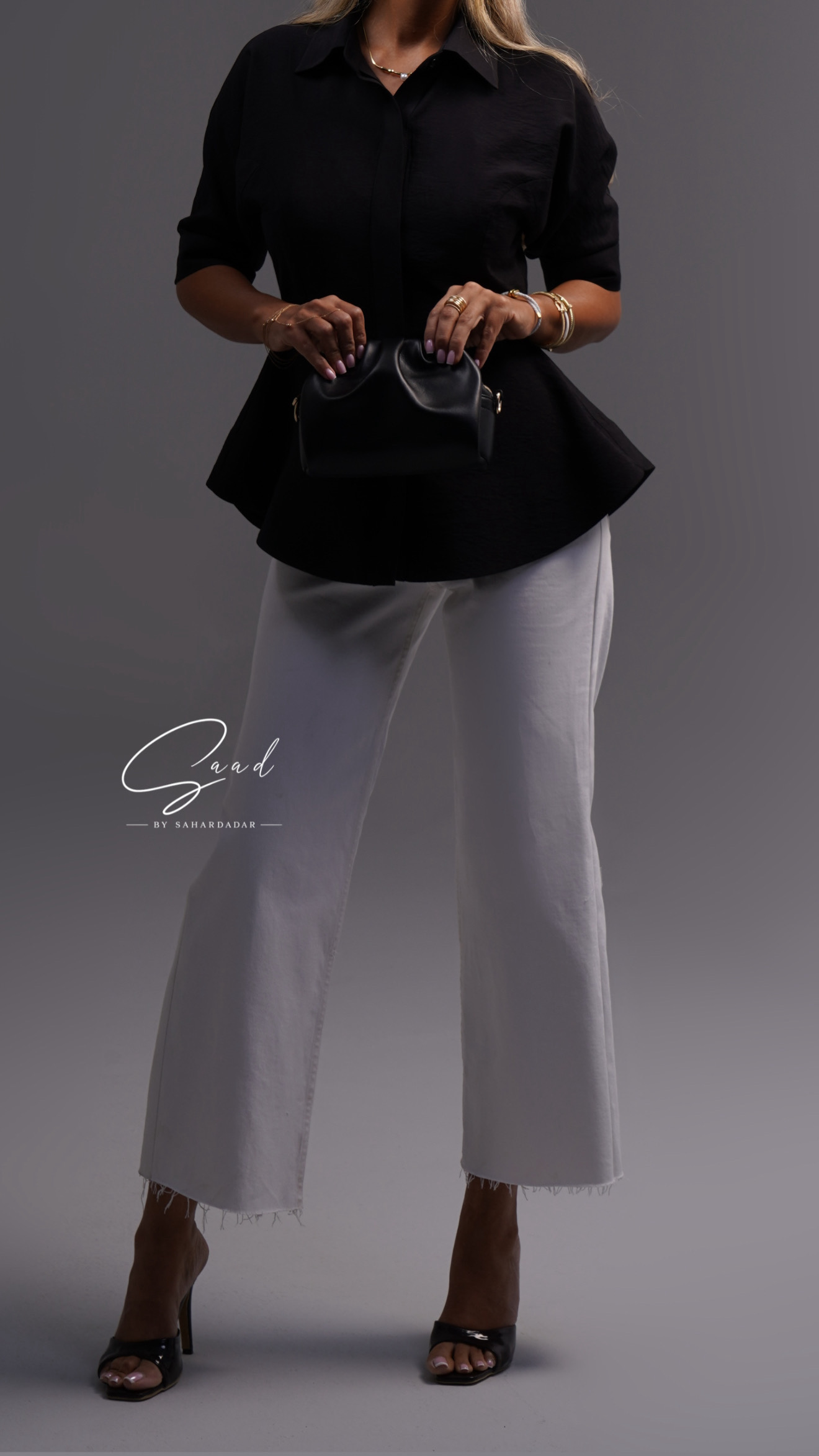 شومیز تابستانی elize black(آماده ارسال )
