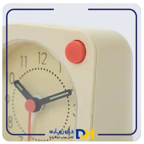 ساعت رومیزی عقربه ای زرد ایکیا TJINGA