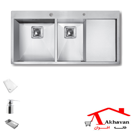 سینک ظرفشویی توکار کد 354 اخوان