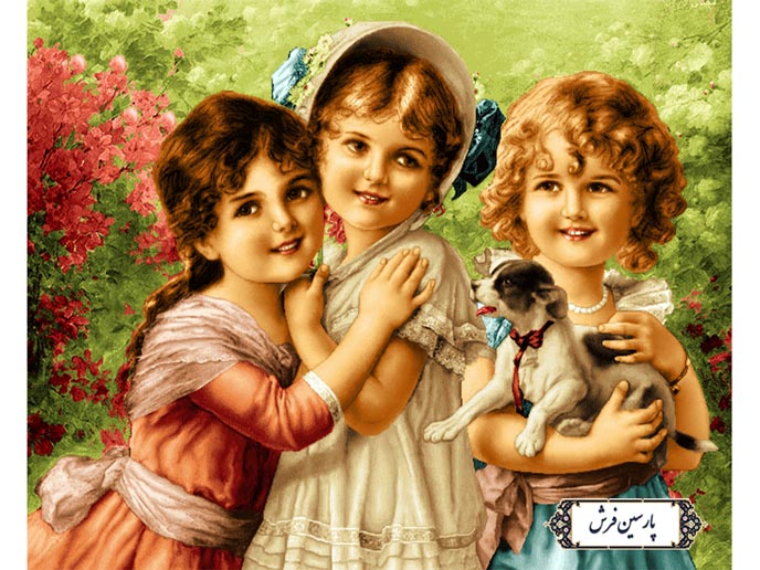 خرید نخ و نقشه تابلو فرش شادی کودکان - کد NC6338