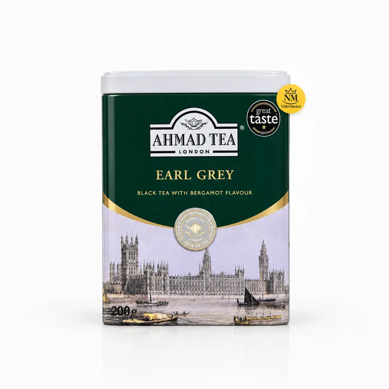 چای احمد ارل گری قوطی فلزی Earl Grey - وزن 200 گرم