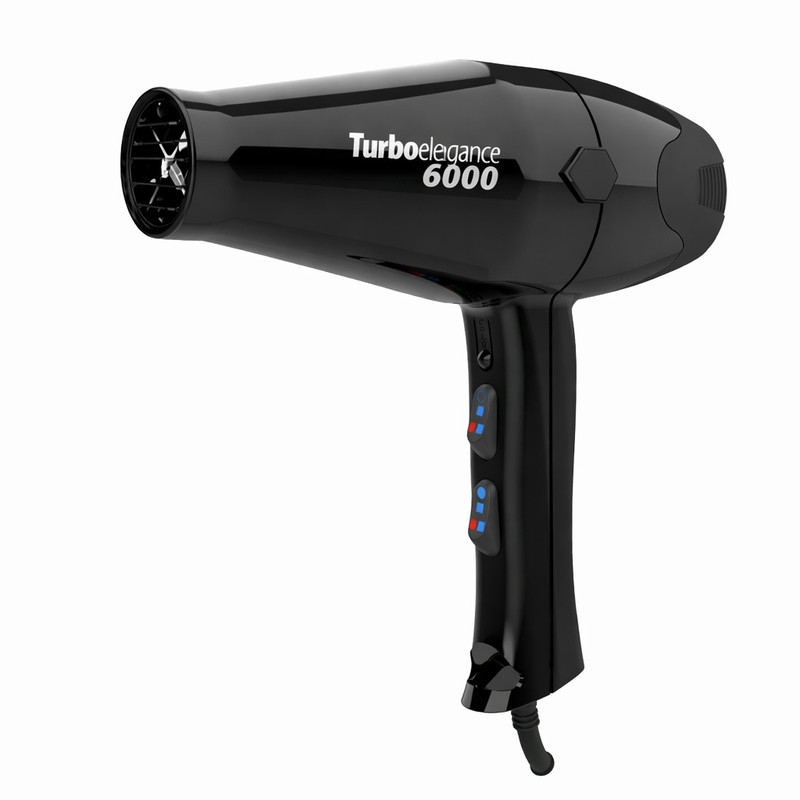 سشوار حرفه‌ای 2500 وات تکنو درای مدل Turbo Elegance 6000 - مشکی