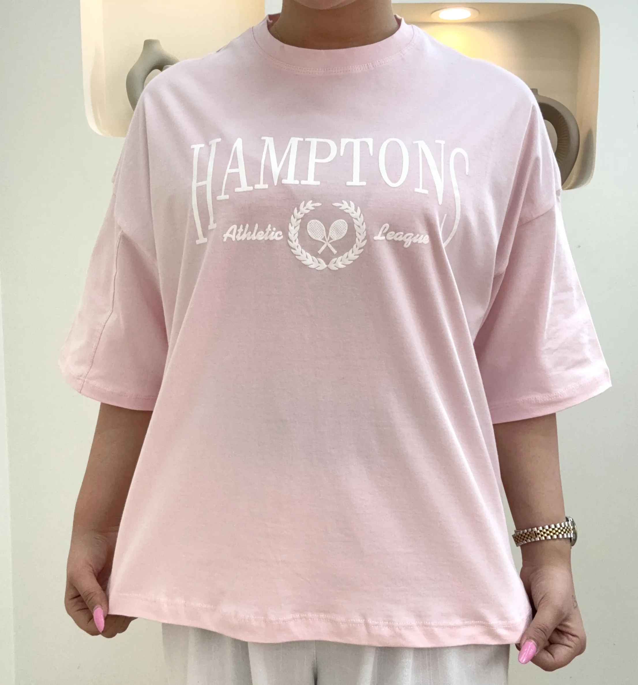 تیشرت 11866hamptons - صورتی