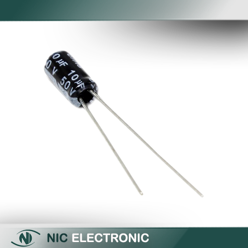خازن الکترولیتی 10UF50V-4X7-105C-BLACK