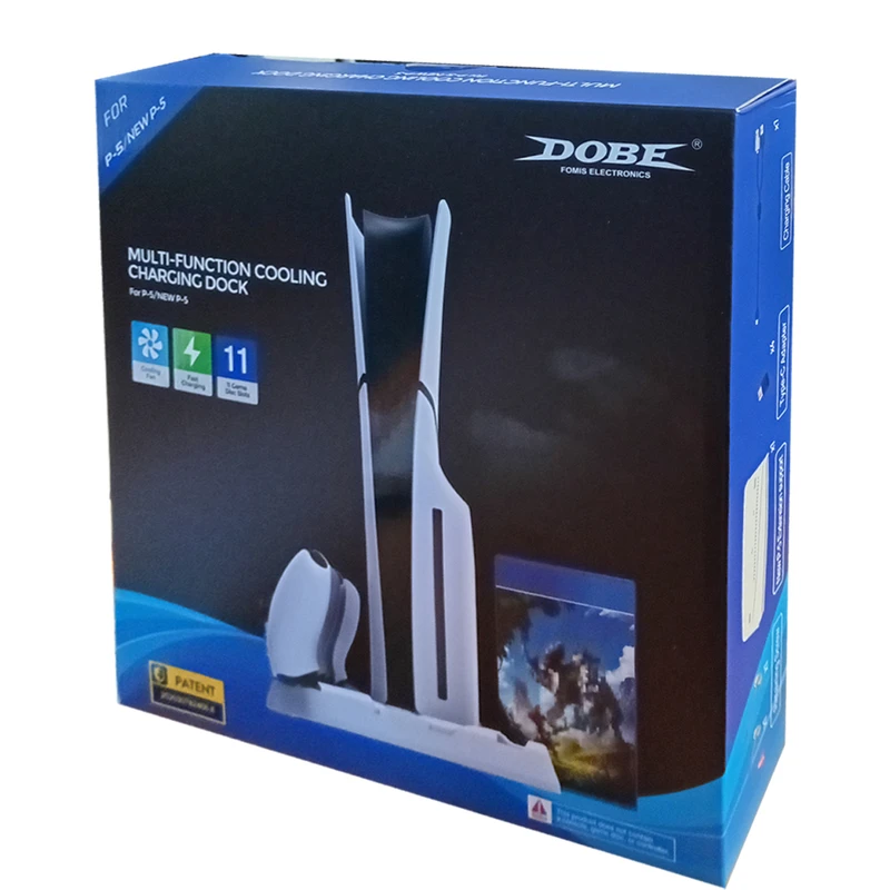 استند فن شارژر ps5 slim مدل Dobe tp5-3537-b سفید
