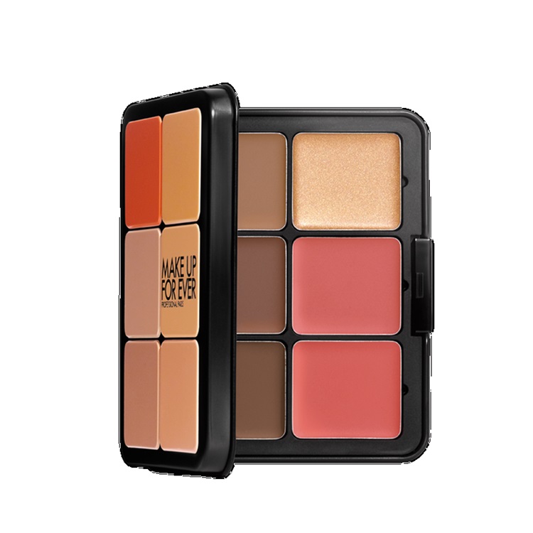 پالت صورت میکاپ فوراور Make Up For Ever مدل HD Skin Face Essentials Palette With Highlighters