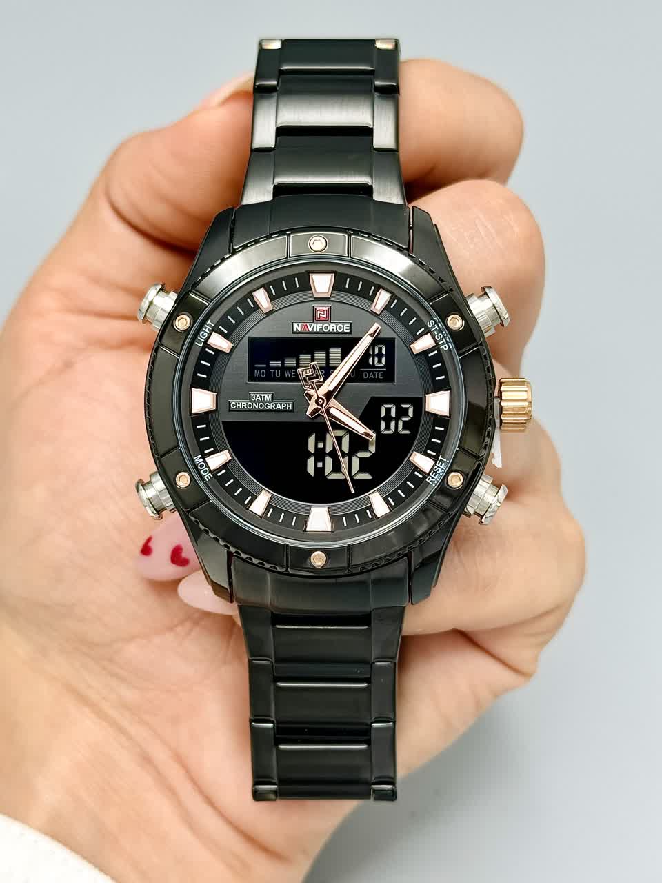 ساعت اورجینال مردانه دوزمانه نیوی فورس مدل NAVIFORCE NF9259-5