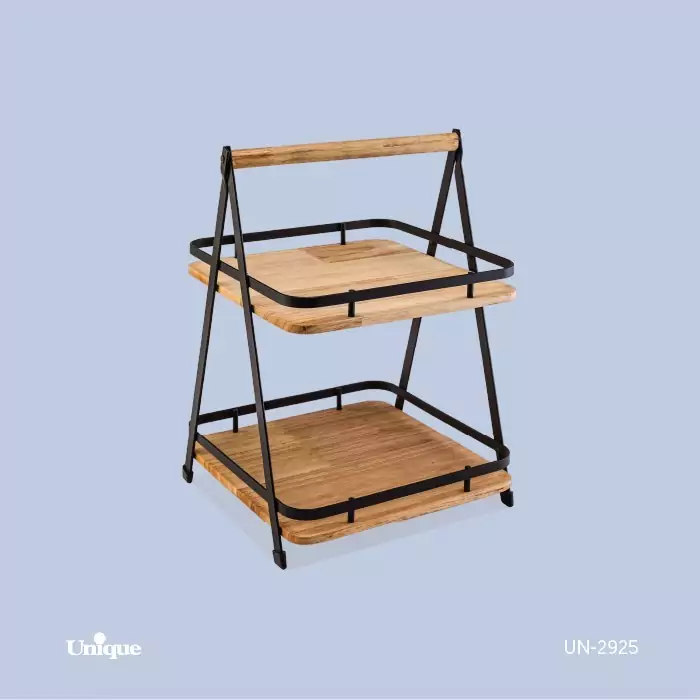 استند چوبی مربع دو طبقه یونیک کد UN-2925