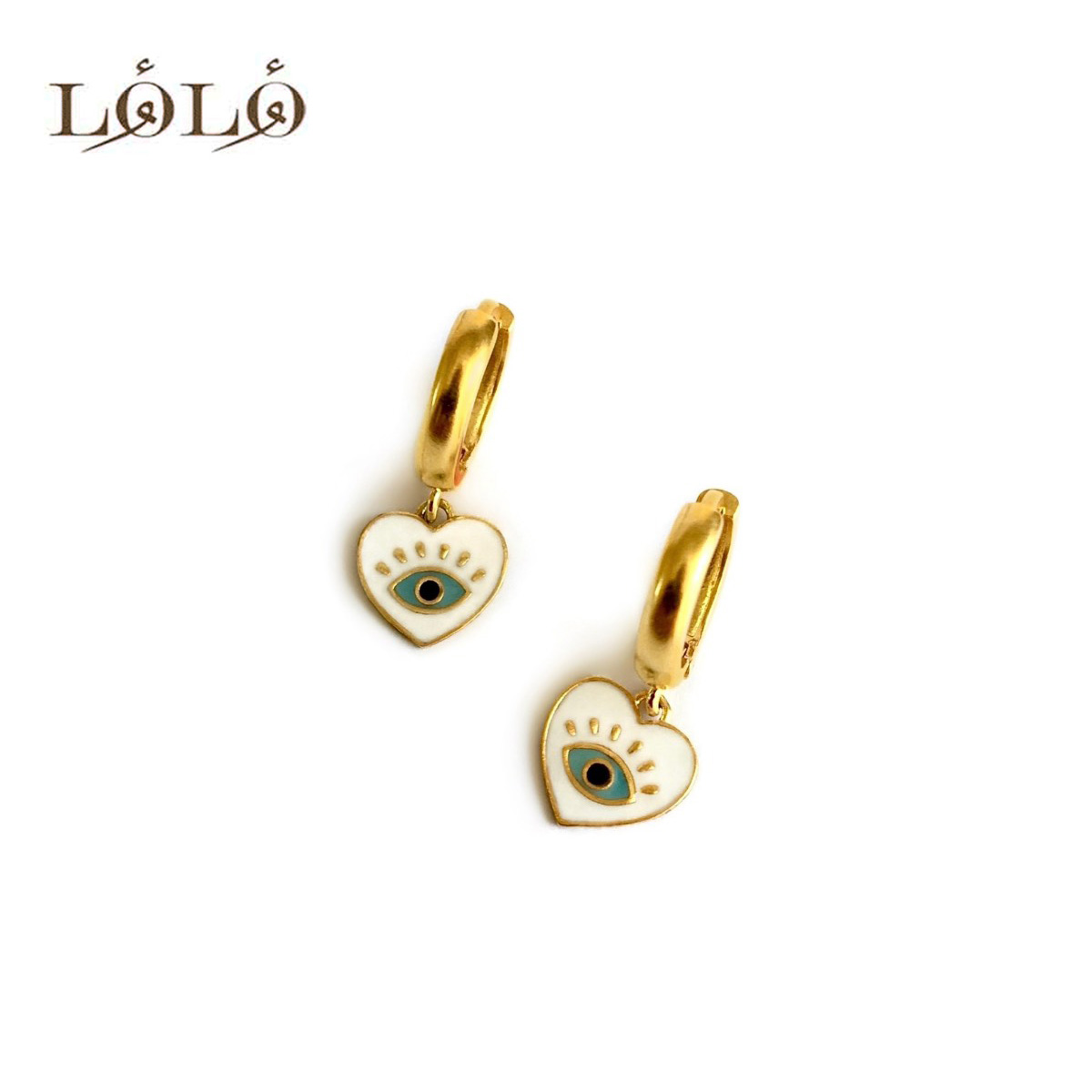 گوشواره حلقه ای قلبی