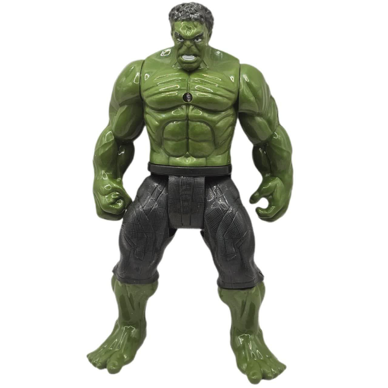فیگور ناب سل مدل هالک چراغدار کد Light-up Hulk figure naab002 ارتفاع 19 سانتیمتر