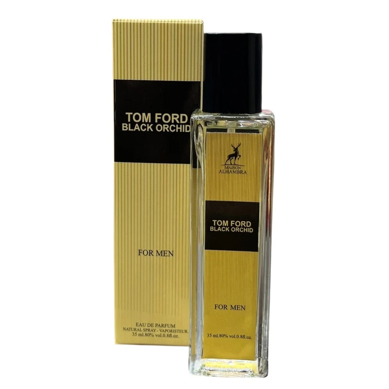 عطر جیبی زنانه و مردانه الحمبرا مدل بلک ارکید TOM FORD BLACH ORCHID حجم 35 میلیلیتر