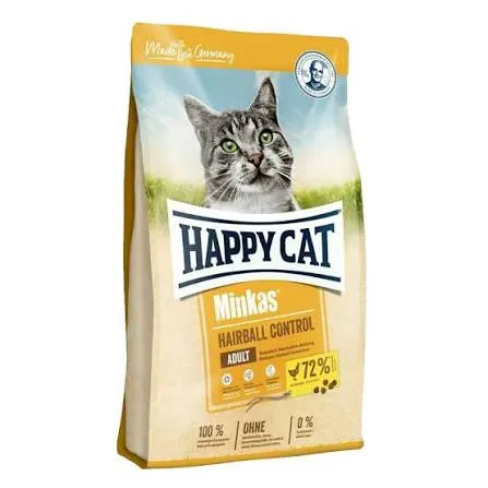 غذای خشک گربه هپی کت مدل Hairball Control مخصوص دفع گلوله مویی با فیبر لیگنوسلولز