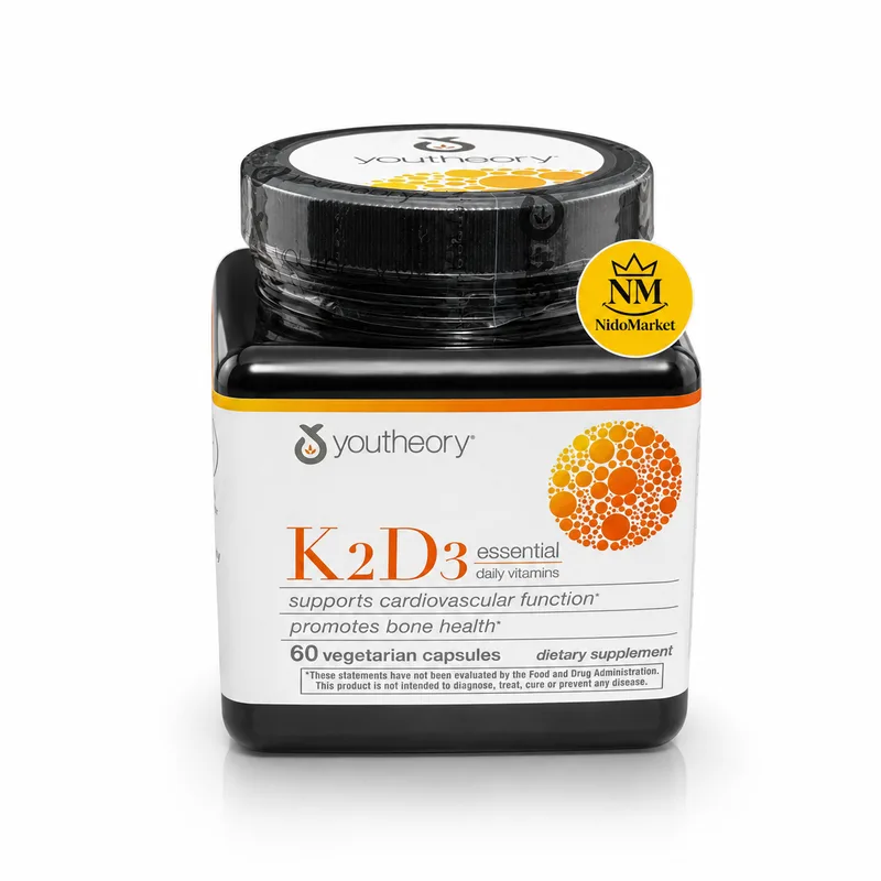 کپسول K2D3 یوتئوری مدل Essential Daily Vitamins بسته 60 عددی