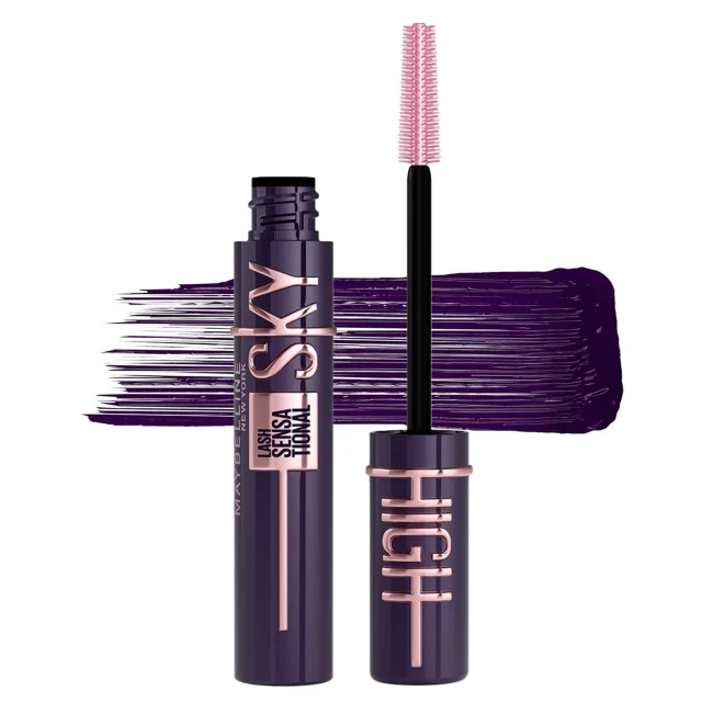ریمل بلندکننده و حجم دهنده میبلین مدل اسکای های (بنفش) Maybelline Lash Sensational Sky High Mascara plum twilight