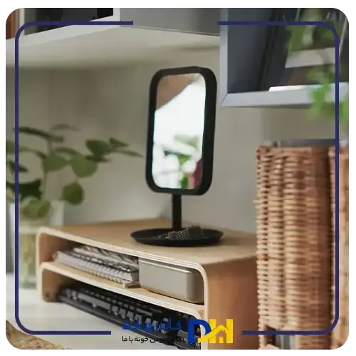 آینه رومیزی دوطرفه مشکی ایکیا LINDBYN