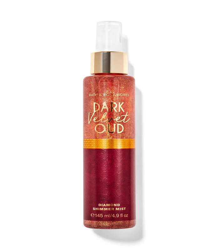 بادی میست دارک ولوت عود شاین دار 145 میل Bath & Body Dark Velvet Oud Diamond Shimmer Mist