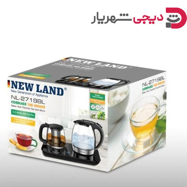چایساز سماوری مشکی NL-2918BL