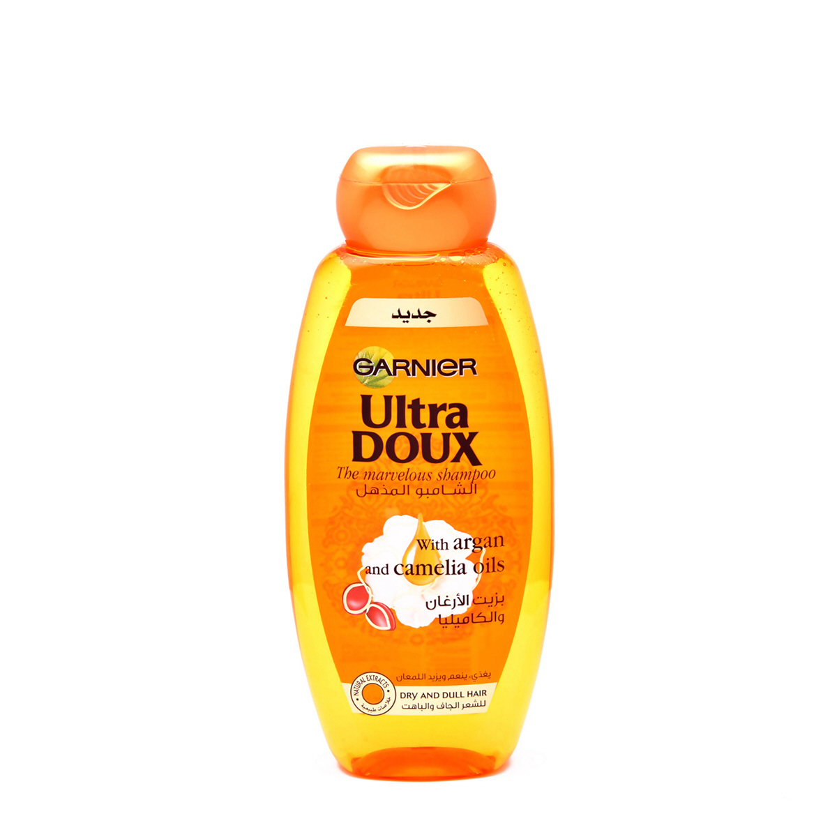 شامپو روغن آرگان و کاملیا مغذی و ترمیمی قوی گارنیر (گارنیه) garnier ultimate blends ARGAN & CAMELLIA OIL SHAMPOO 400ml