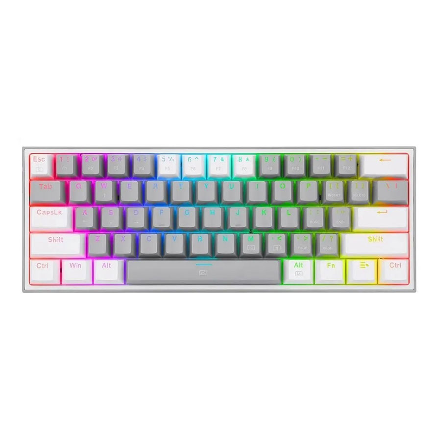 کیبورد ردراگون REDRAGON K617 FIZZ GREY-WHITE RGB