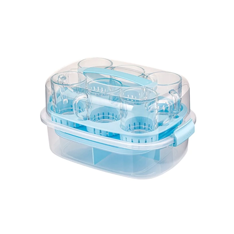 ست چای خوری 6 نفره مسافرتی لیمون مدل الوان پاستیلی کد 244027