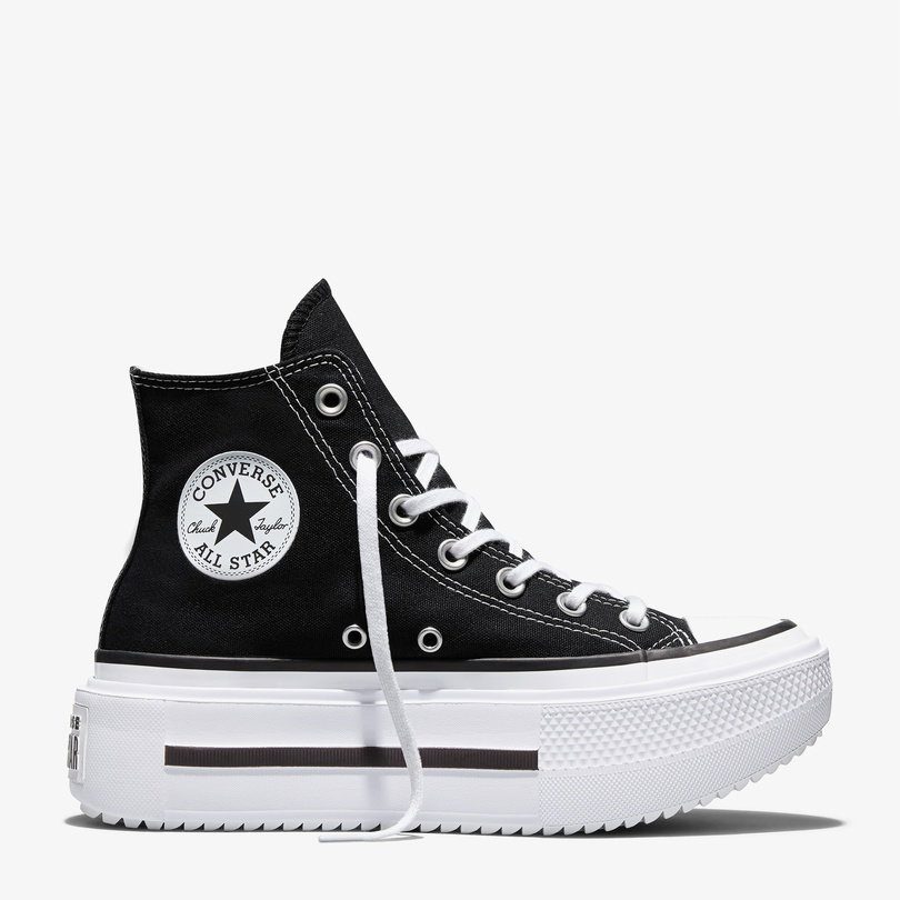 کتونی کانورس آل استار Chuck Taylor All Star Lift Double Stack مشکی مردانه و زنانه اورجینال