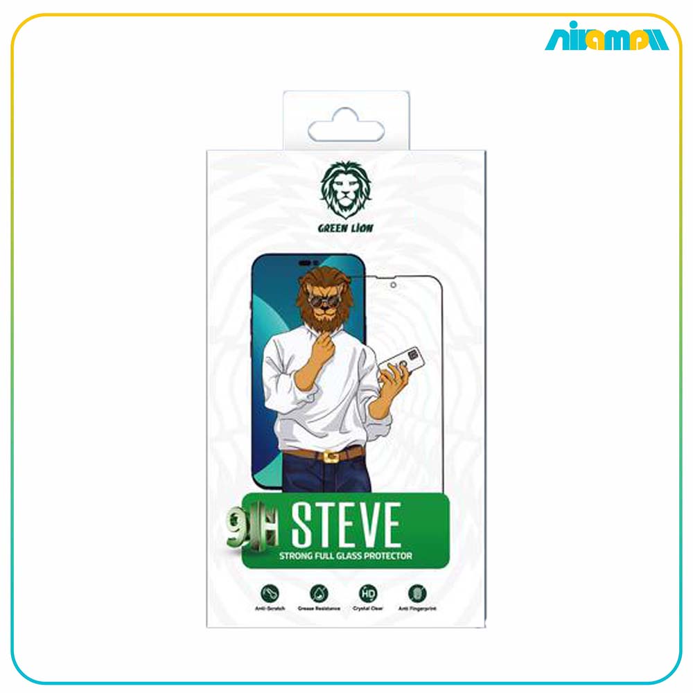 گلس گرین لاین مدل 9H Steve Glass Strong مناسب برای گوشی موبایل iPhone 13/13 Pro/14