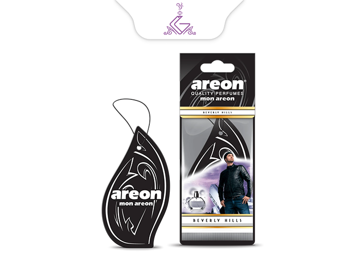 خوشبو کننده ماشینی آویز(کارتی) باورلی هیلز (Beverly Hills) برند آرئون AREON