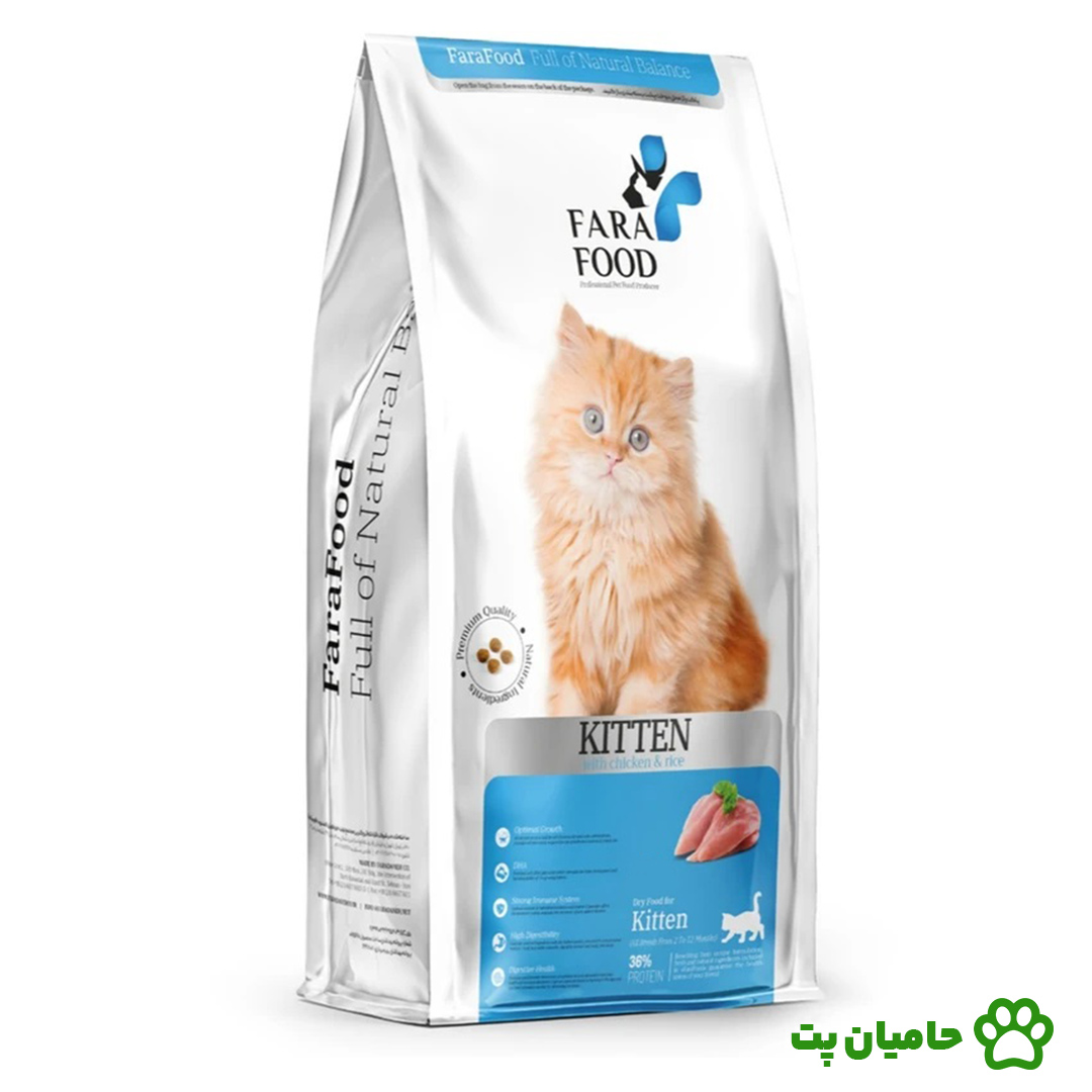 غذای بچه گربه فرافود کیتن طعم مرغ و برنج 2 کیلوگرم