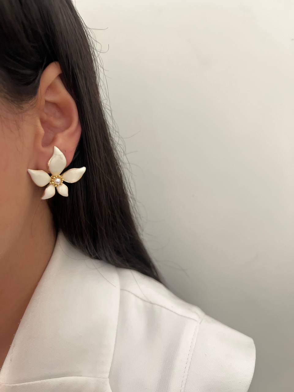 گوشواره 5پر غنچه مروارید