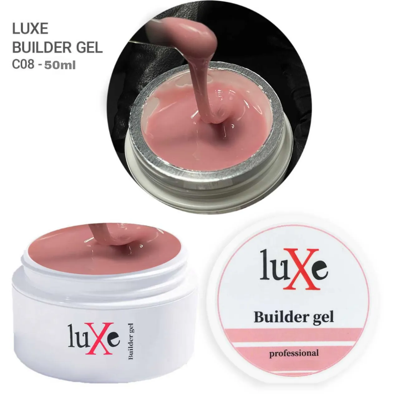 بیلدر ژل لوکسی 50 میل کد Luxe 08