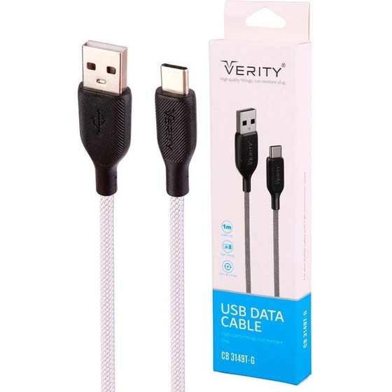 کابل شارژ وریتی CB3149 USB TO TYPE-C