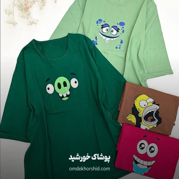 تیشرت لانگ انیمیشنی کد 12