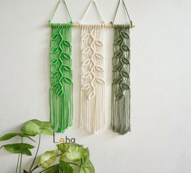 دیوارکوب مکرومه کد 247 برند گره چی و رنگ دلخواه