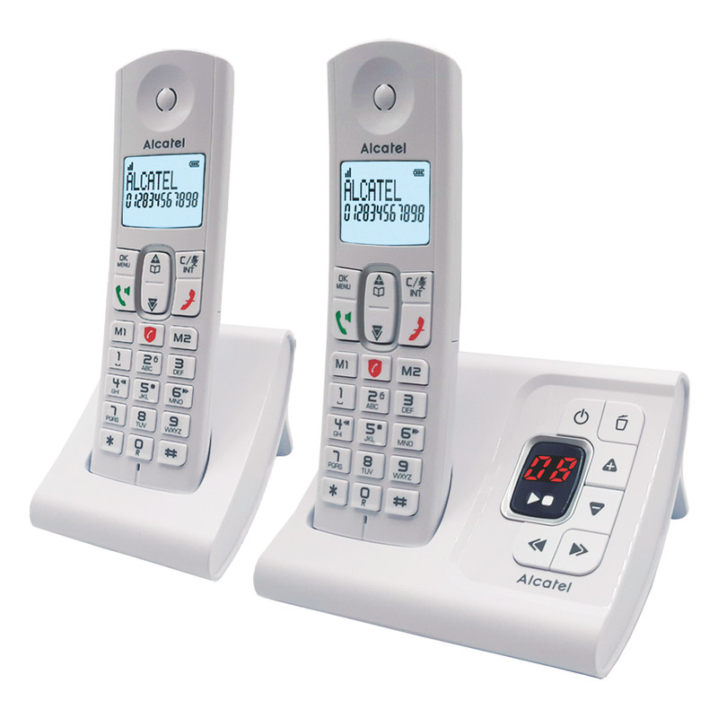 تلفن بی سیم آلکاتل مدل F685 Voice Duo FR - سفید