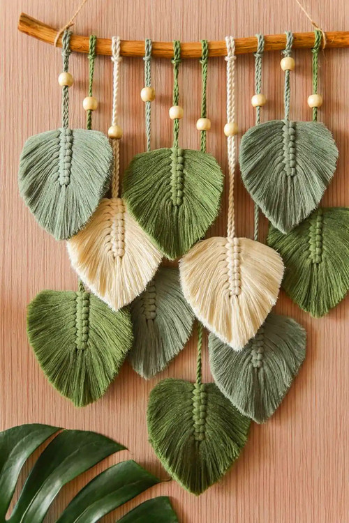 دیوارکوب مکرومه کد 366 برند گره چی و رنگ دلخواه