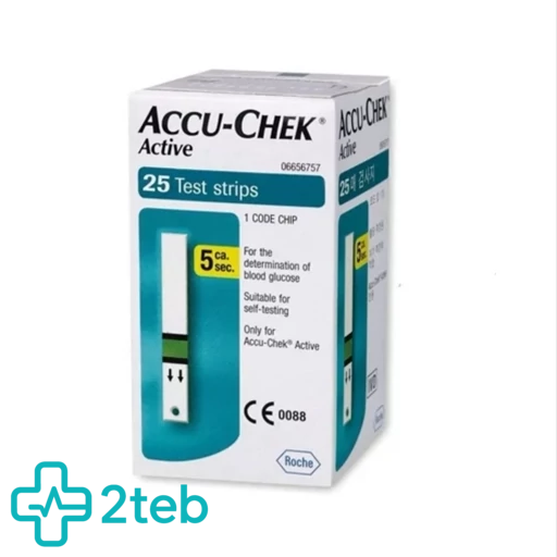 نوار قند خون اکیوچک اکتیو بسته 25 عددی