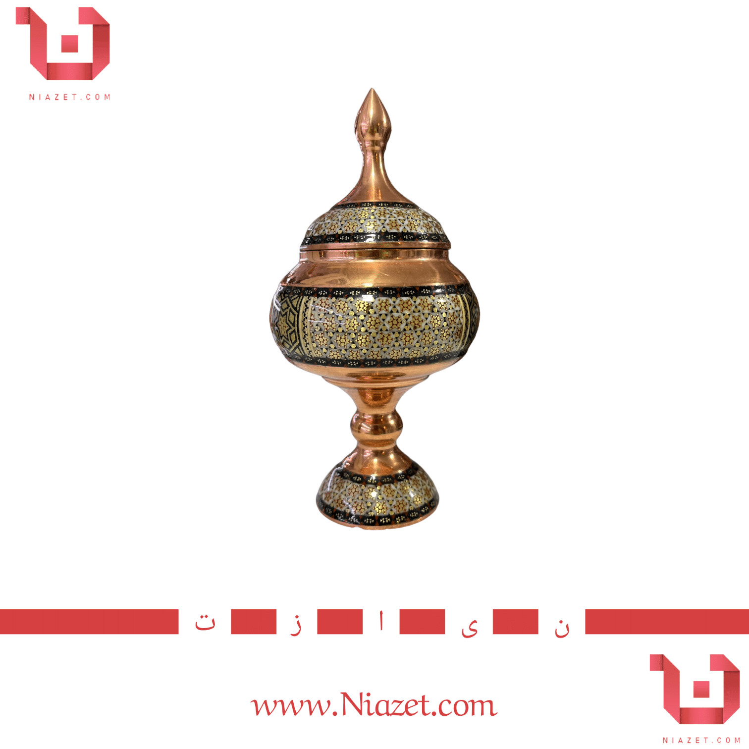 شکلات خوری پایه دار خاتم