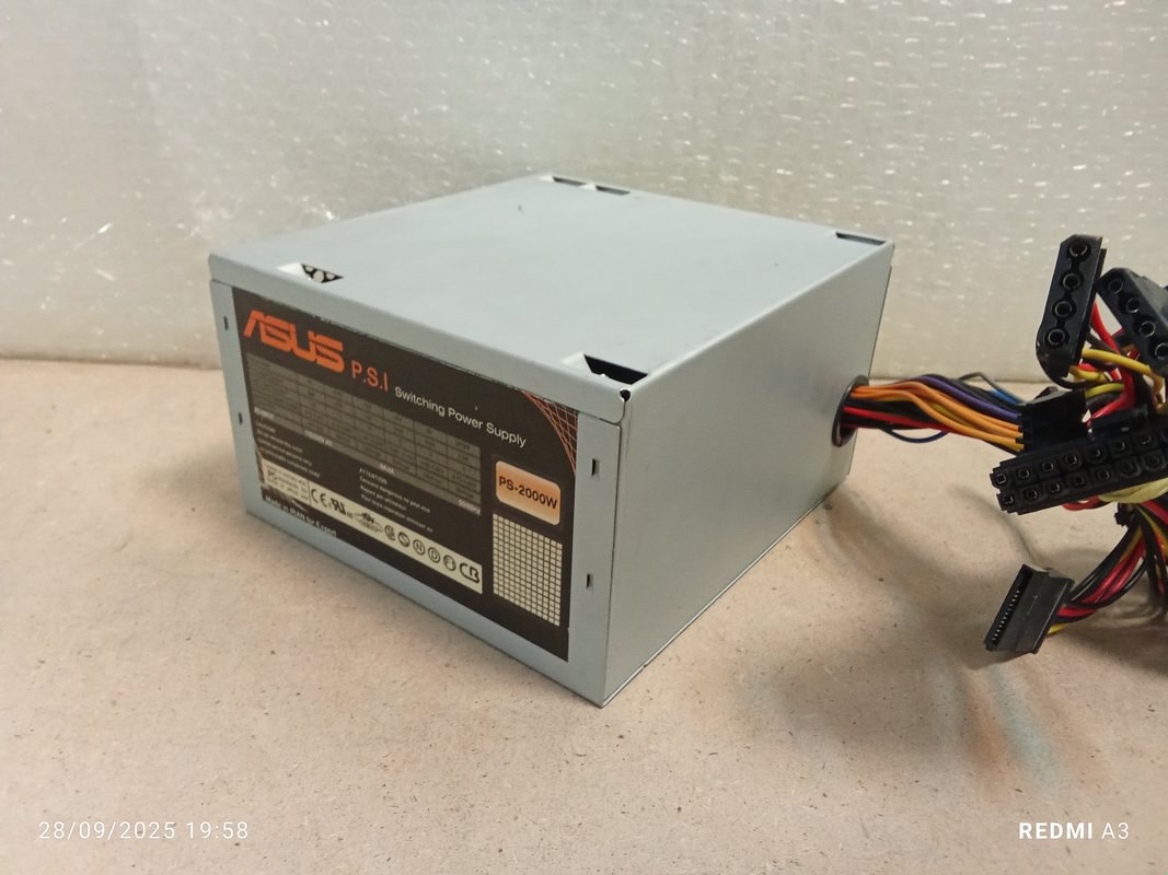 پاورASUS مدلPS-2000W(حد اکثر توان:500 وات)استوک