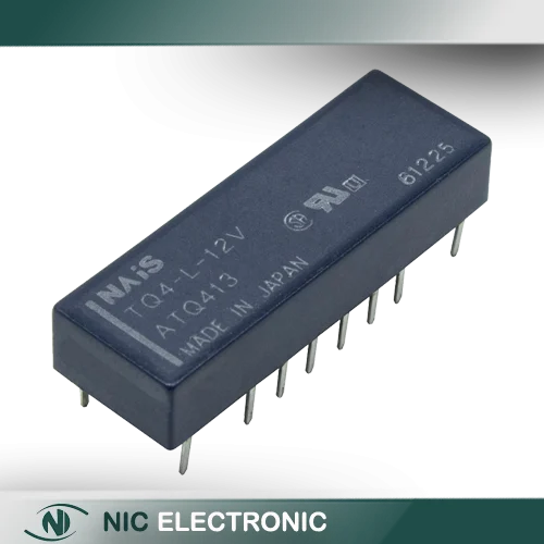 رله 12V مینیاتوری 16 پایه ژاپنی مارک NAiS کد TQ4L