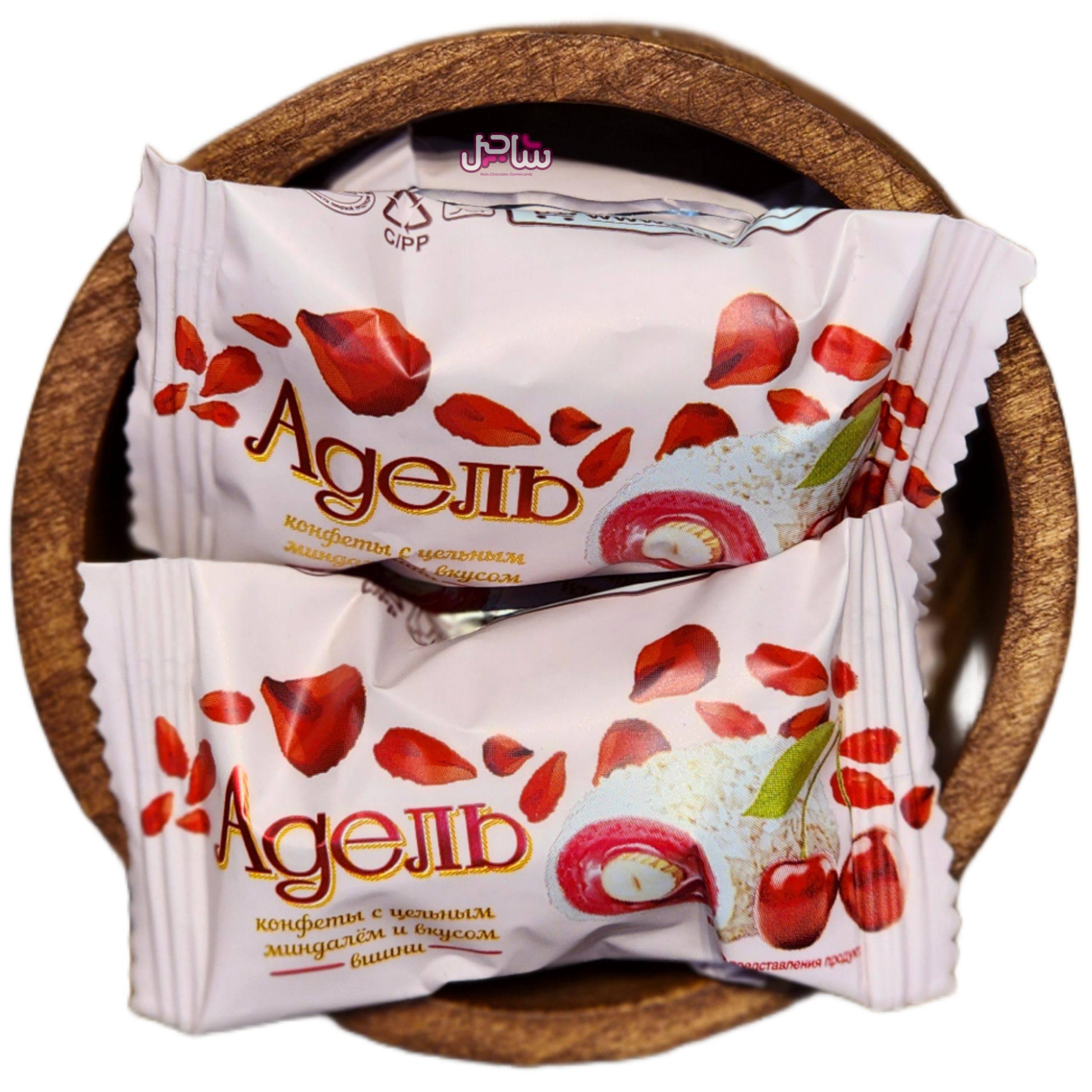 وافل نارگیلی ادل (گیلاس)