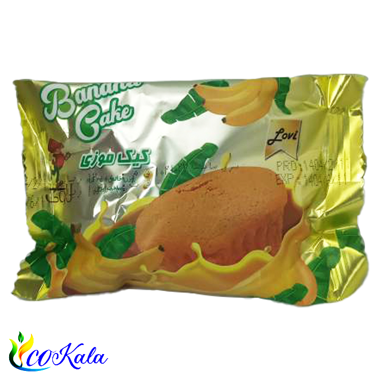 کیک موزی پرتقالی لاوی