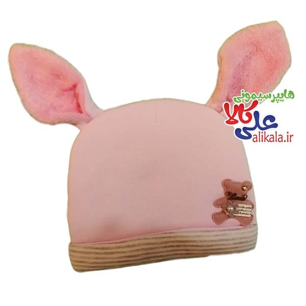 کلاه پنبه ای گوش دار طرح خرس Em Baby