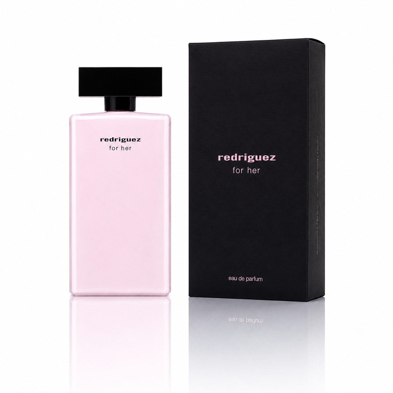 عطر ادکلن نارسیسو رودریگز فور هر صورتی فراگرنس ورد حجم 100میل Fragrance world Redriguez For Her