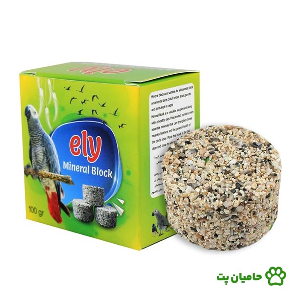 بلوک مینرال پرنده الی وزن 100 گرم