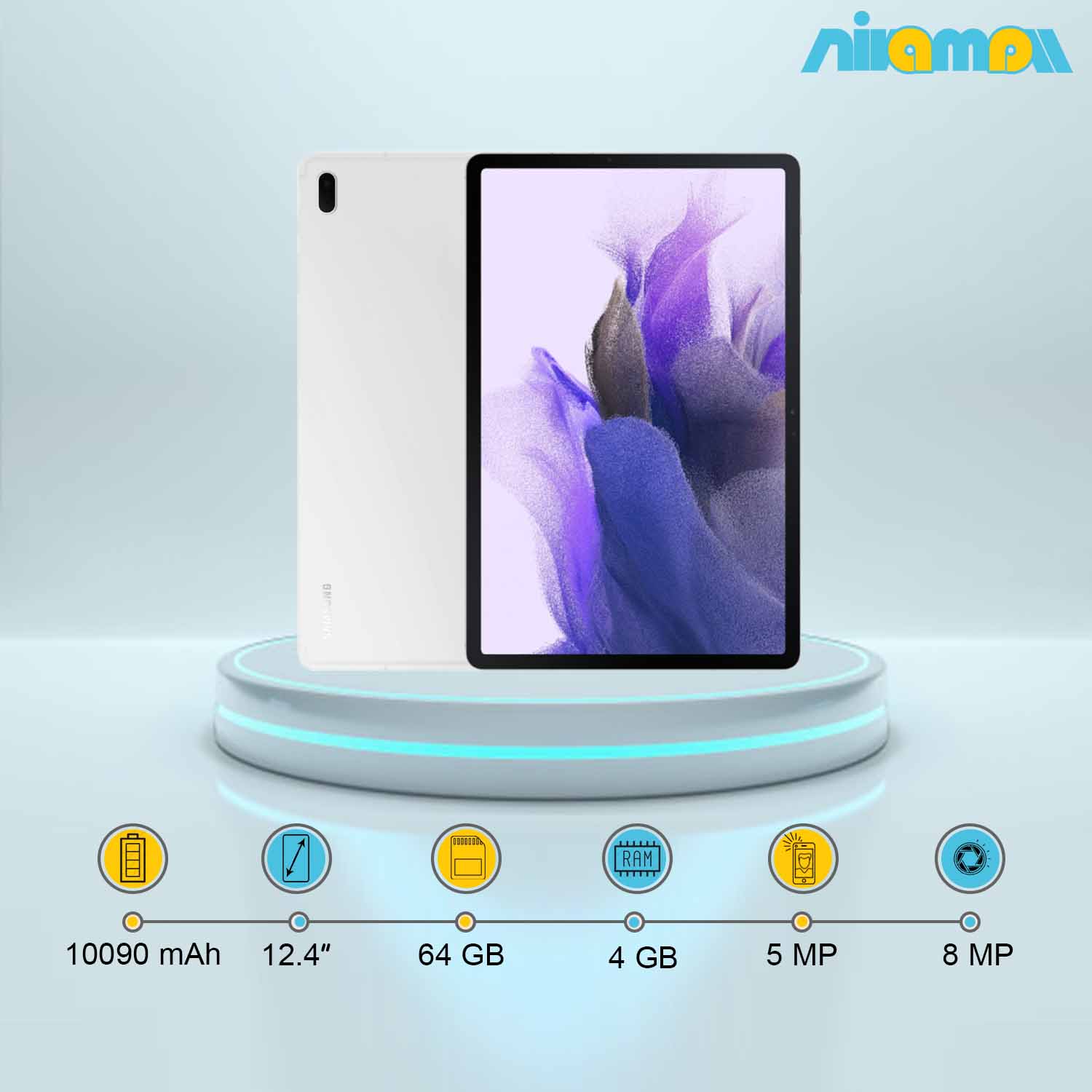تبلت سامسونگ مدل GALAXY TAB S7 FE 5G ظرفیت 64 گیگابایت