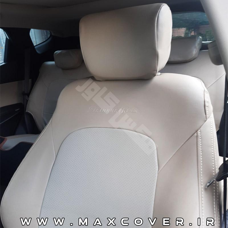 روکش صندلی هیوندایی سانتافه ix45 چرم کرم