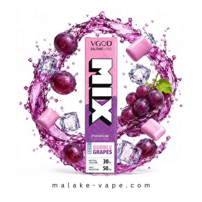 سالت آدامس انگور یخ ویگاد (30میل) VGOD MIX ICED BUBBLE GRAPES