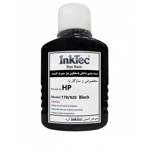 جوهر 100 میل اینکتک داخلی 178/920 مشکی اچ پی Inktec ink 178/920 black