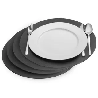 زیر بشقابی Cozy گرد تیره | Placemats