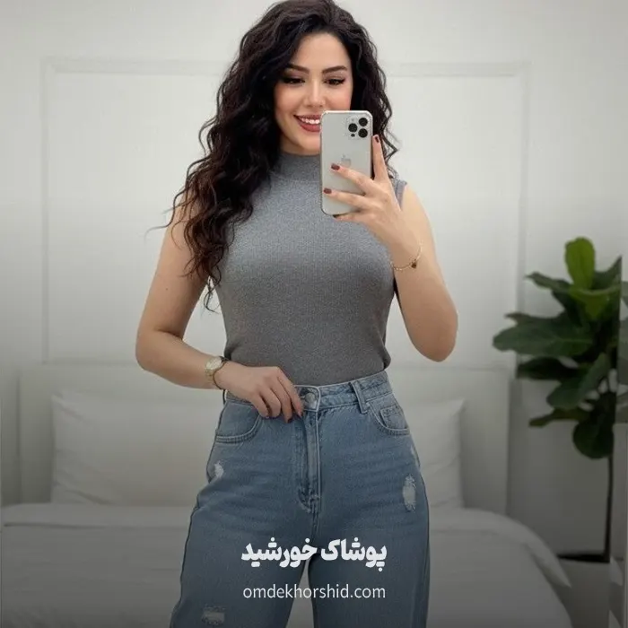 تاپ حلقه ای یقه ۵سانت